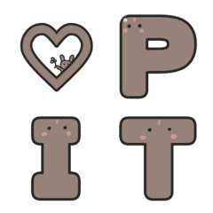Rabbit Pit Emoji Alphameric characters