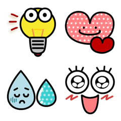 Simple and colorful emoji