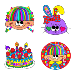 Rienbow colorful Emoji