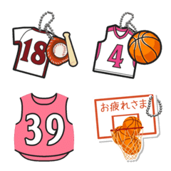 背番号トーク 野球 バスケットボール Line絵文字 Line Store
