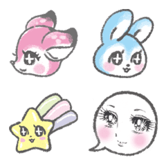 Retro otome animal emoji