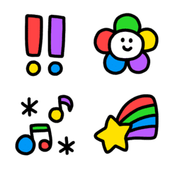 Colorfull Emoji : 5 colors