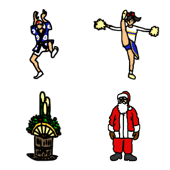 emoji of small people(New Year holidays)