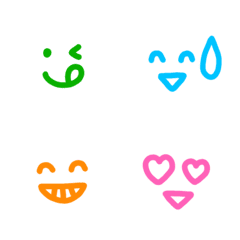 Colorful face Emoji