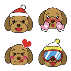 Toy poodle's Anzu.Winter.Emoji.