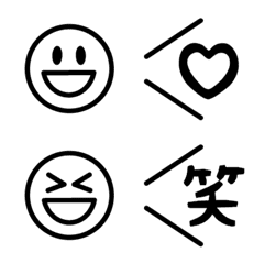 SIMPLE BLACK SMILE Emoji