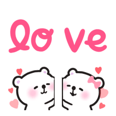 love love emoji set