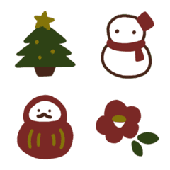 Winter Emoji with quiet colours