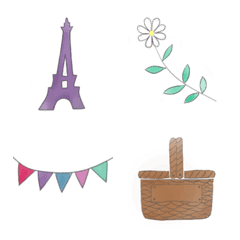 Parisian color natural emoji