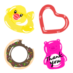 Kawaii Pool float Emoji