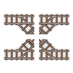 Rail sideways and diagonally
