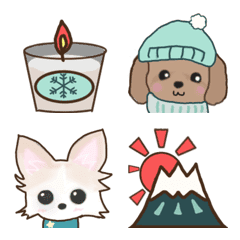 Sora and Riku Emoji 3 winter ver.
