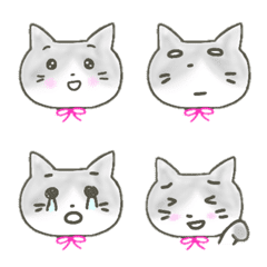 Bicolor cat emoji