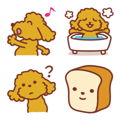 Toy poodle "Mofupoo"_ Emoji Ver.2