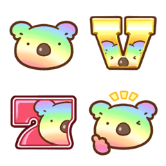Colorful koala Emoji ver. 1