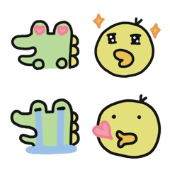Emoji de um crocodilo