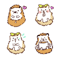 Everyday emoji on hedgehog