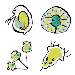 Translucent microorganism emoji