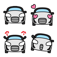 Kabuki Silver Car Emoji