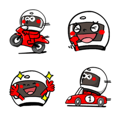 Racer Emoji.