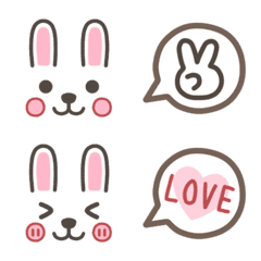 Simple rabbit's Emoji
