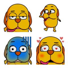 strange dog emoji