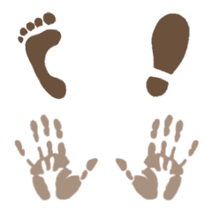 Several kinds of Footprints Emoji