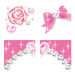 Princess Decoration Glitter Emoji