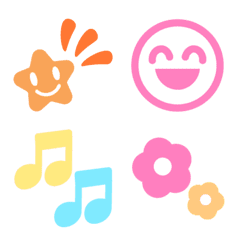 Simple yurukawa emoji.