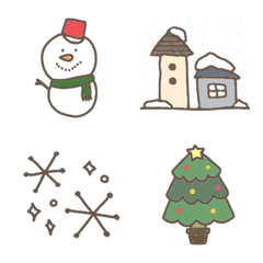 winter emojiset