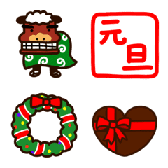 Event sticker.Christmas, New Year's.