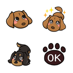 I Love Dachshund Emoji 1