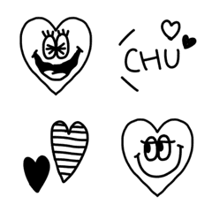 SIMPLE BLACK HEART Emoji