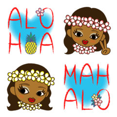 Emoji for Anytime Hula girl