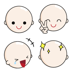 Emoji of The shiny bald guy