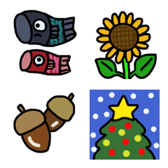 Four seasons Emoji