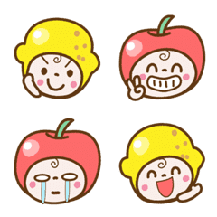 Ringo-chan and Lemon-chan's emoji