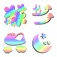 Rainbow color emoji No2