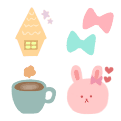 Cute pink rabbit Emoji