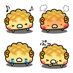 melonpan animal (sheep) emoji