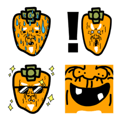 Emoji of grandfather of dried persimmon.