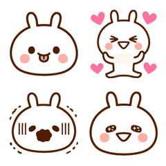 Emoji cute rabbit