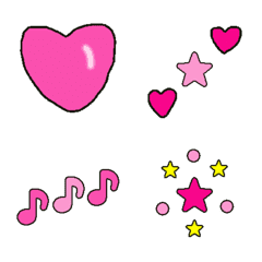 Emoji (pink and etc.)