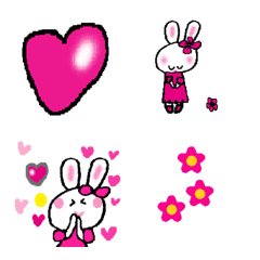 Emoji(a kawaii kawaii rabbit etc.)