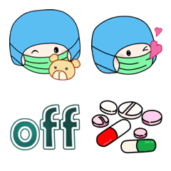 Wengwa emoji 1:手術室医療スタッフ