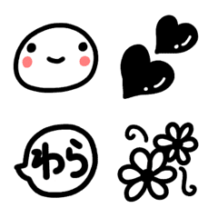 emoji sticker black 