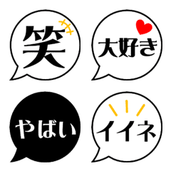 Everyday use simple speech balloon emoji