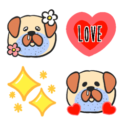 funny cute dog tobi emoji 