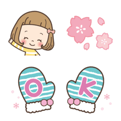 Emoji a short bang girl[Winter - Spring]
