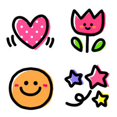 Colorful cute emoji – LINE Emoji | LINE STORE